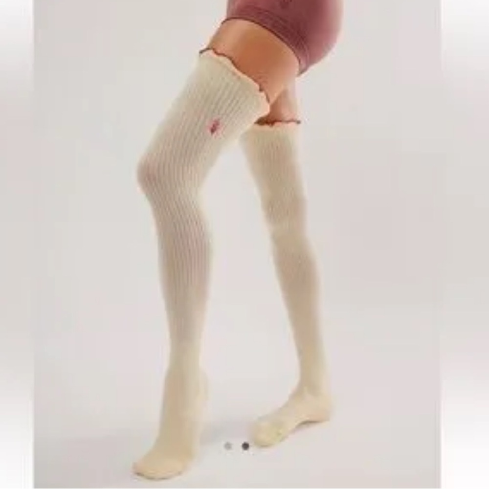 FP Movement by Free People Ruffle Knee High Socks - Picture 5 of 5